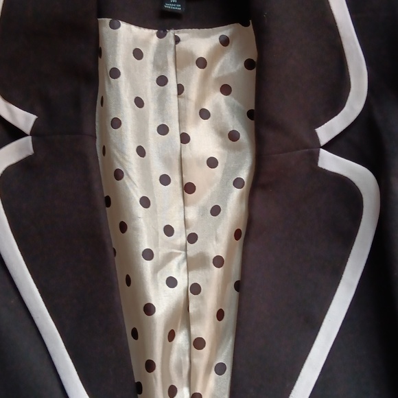 Cynthia Rowley black white trim blazer NWOT - Picture 5 of 5